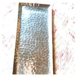 Hammered metal tray
